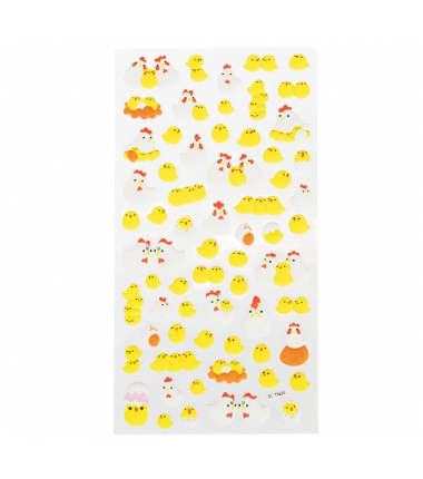 Naklejki kurczaczki 3D