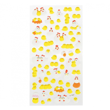 Naklejki kurczaczki 3D