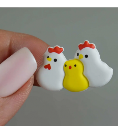 Naklejki kurczaczki 3D