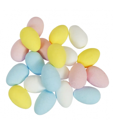 Dekoracyjne jajeczka - pastelowe - 20 sztuk