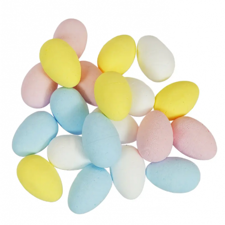 Dekoracyjne jajeczka - pastelowe - 20 sztuk