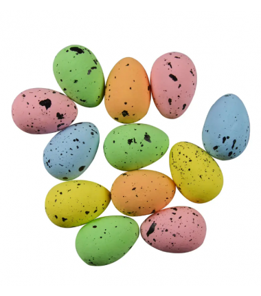 Pisanki nakrapiane - 12 sztuk