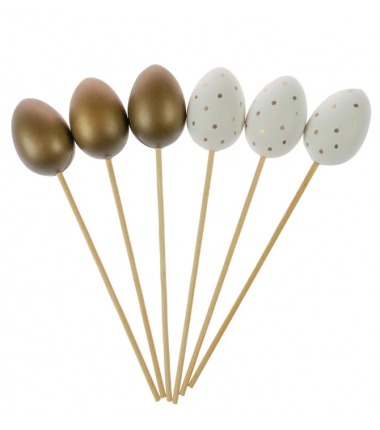 Jajeczka na piku glamour - 6 sztuk