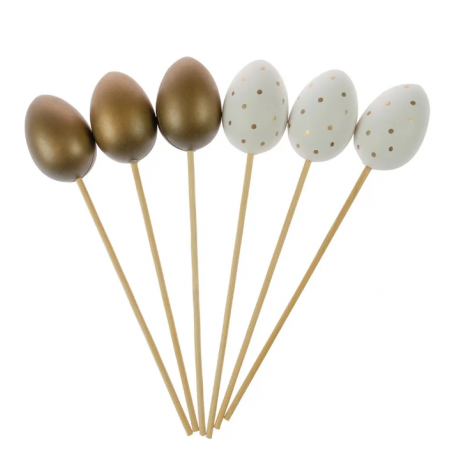 Jajeczka na piku glamour - 6 sztuk