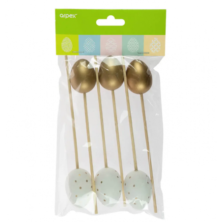 Jajeczka na piku glamour - 6 sztuk