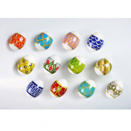 Owijki termokurczliwe na jajka - królewskie - 12 sztuk