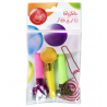 Gwizdki metaliczne - 3 sztuki, mix kolorów