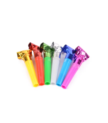 Gwizdki metaliczne - 3 sztuki, mix kolorów