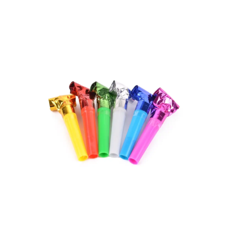 Gwizdki metaliczne - 3 sztuki, mix kolorów