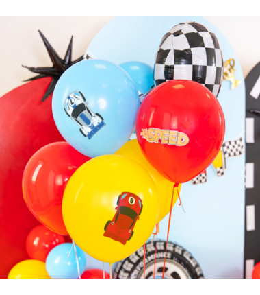 Balony Wyścigówki 30 cm - 7 sztuk