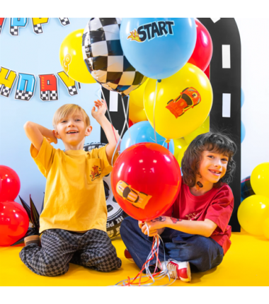 Balony Wyścigówki 30 cm - 7 sztuk