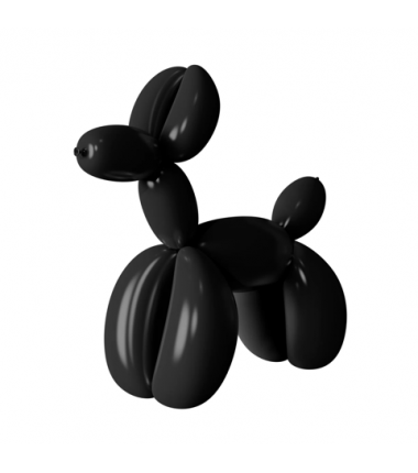 Balony MODELINY - rurki do modelowania - czarne matowe - 50 sztuk