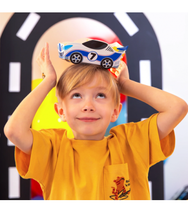 Pudełka na chipsy Wyścigówki - 3 sztuki