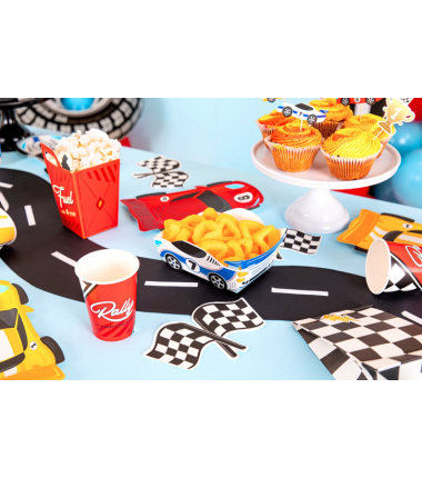 Pudełka na chipsy Wyścigówki - 3 sztuki