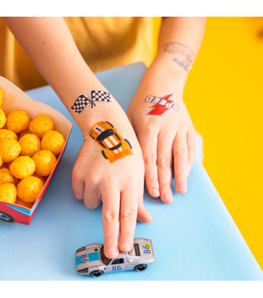 Tatuaże zmywalne Wyścigówki - 14 sztuk