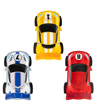 Talerzyki papierowe Wyścigówki 6 sztuk