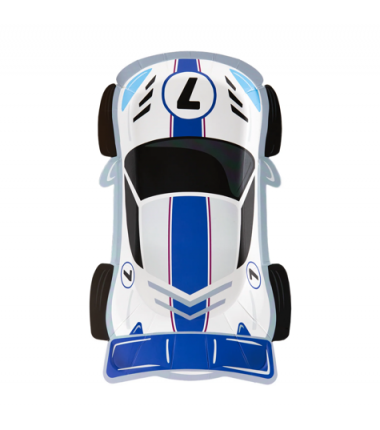 Talerzyki papierowe Wyścigówki 6 sztuk