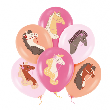 Balony Koniki 30 cm - 6 sztuk