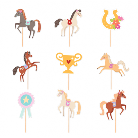 Toppery Koniki - 9 sztuk