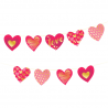 Girlanda Serca we wzory 17x200cm