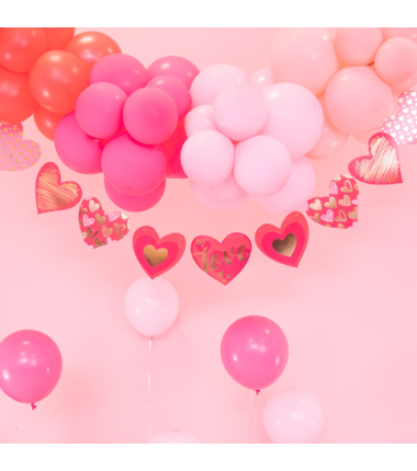 Girlanda Serca we wzory 17x200cm