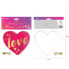Girlanda Serca we wzory 17x200cm