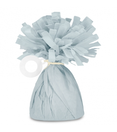 Ciężarek do balonów papierowy szaroniebieski - 1 sztuka