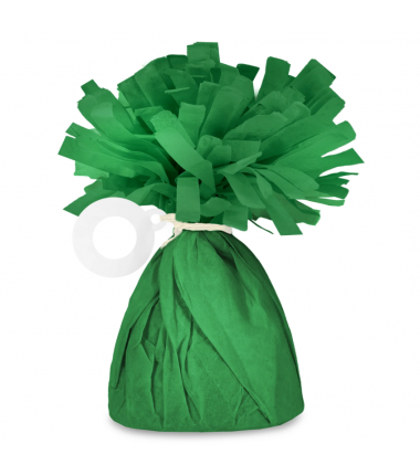 Ciężarek do balonów papierowy zielony - 1 sztuka