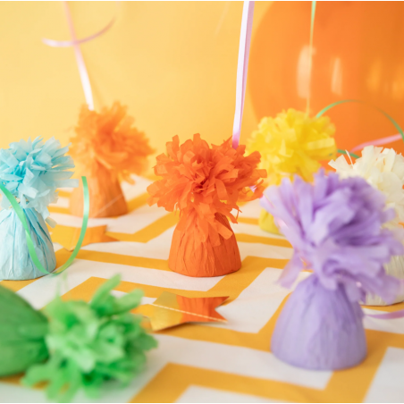 Ciężarek do balonów papierowy zielony - 1 sztuka