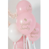 Balony nadruk Eco, Chrzest Święty rumiany różowy 33 cm - 6 sztuk