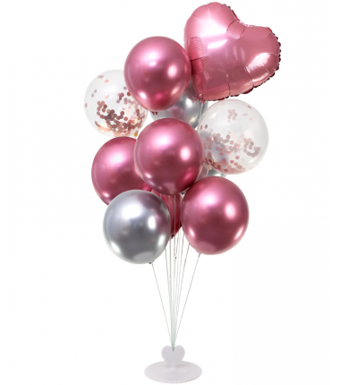 Stojak do dekoracji na balony biały - 100 cm