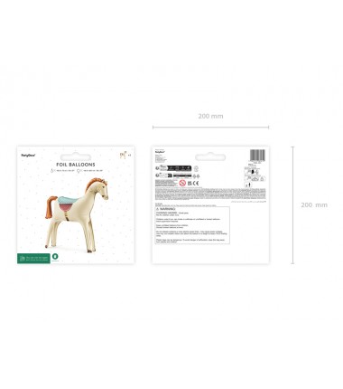 Balon foliowy stojący Koń 86,5x73 cm