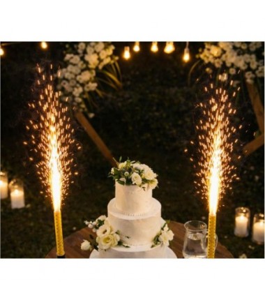 Fontanna party 26 cm,  holograficzna złota - 1 sztuka