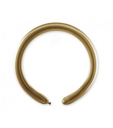 Balony do modelowania rurki włoskie, złote 088 Shiny gold - 100 sztuk