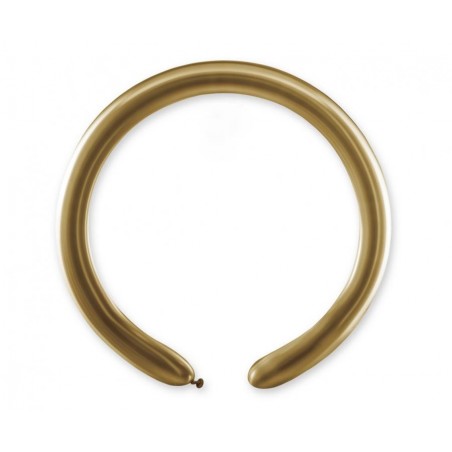 Balony do modelowania rurki włoskie, złote 088 Shiny gold - 100 sztuk