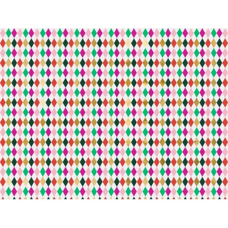 Papier do pakowania - Romby, 70x200cm