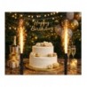 Fontanna party Happy Birthday 12 cm czarna - 1 sztuka