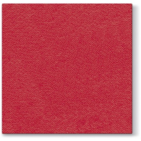 Serwetki Airlaid 40 cm x 40 cm - czerwony - Unicolor Red - 50 sztuk
