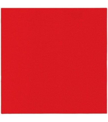 Serwetki Airlaid 40 cm x 40 cm - czerwony - Unicolor Red - 50 sztuk