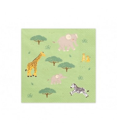 Serwetki papierowe Safari 33x33 cm - 12 sztuk