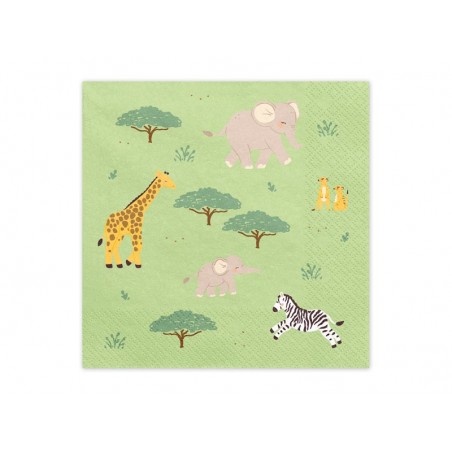 Serwetki papierowe Safari 33x33 cm - 12 sztuk
