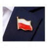 Przypinka z flagą Polski (metalowa), 2x2 cm - 1 sztuka