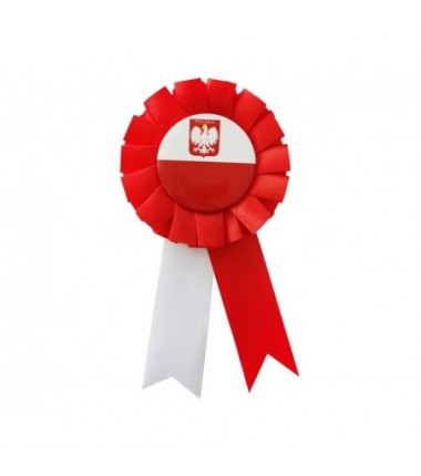Kotylion narodowy Biało-Czerwony