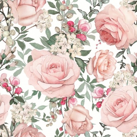 Serwetki Airlaid 40 cm x 40 cm - kwiaty - Gorgeous Roses - 50 sztuk