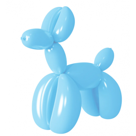 Balony MODELINY - rurki do modelowania - JASNONIEBIESKIE MATOWE - 50 sztuk