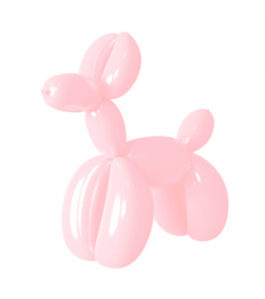 Balony MODELINY - rurki do modelowania - RÓŻOWE MATOWE - 50 sztuk