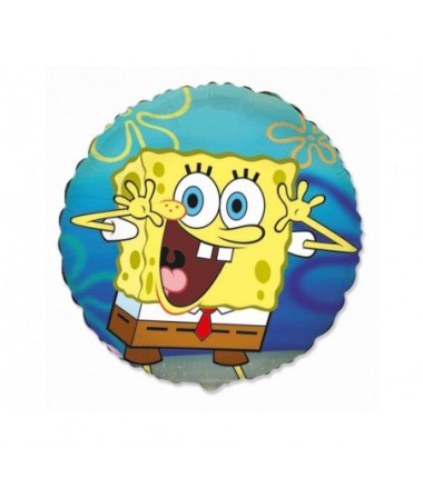 Balon foliowy ok. 45 cm - 18" - Spongebob, pakowany