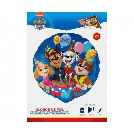 Balon foliowy ok. 45 cm - 18" - PSI PATROL - Paw Patrol, pakowany