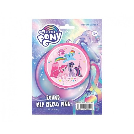 Balon foliowy ok. 45 cm - 18" - "Little Pony" (okrągły), pakowany