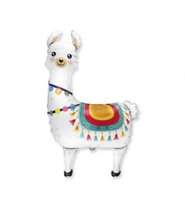 Balon foliowy ok. 93x67 cm - Lama, pakowany